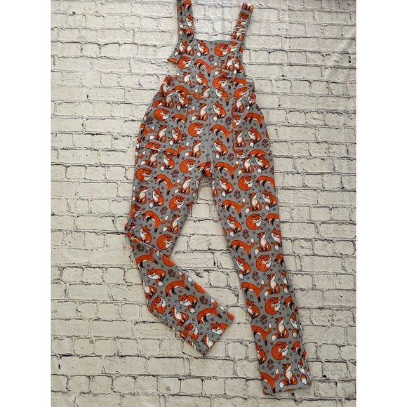BlackMilk Overalls Fox and Mushroom Gray‎ Orange Rare Sz Small Vintage Australia - Picture 3 of 16